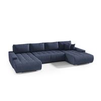 PANORAMASOFA Jonas 5 Sitzplätze Blau - Blau, Holzwerkstoff (350/85/185cm) - Petits-meubles