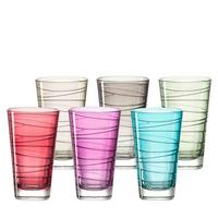 TRINKGLÄSER Vario Bunt 200 ml 6er Set - Multicolor, Glas (0.28L) - Leonardo Living
