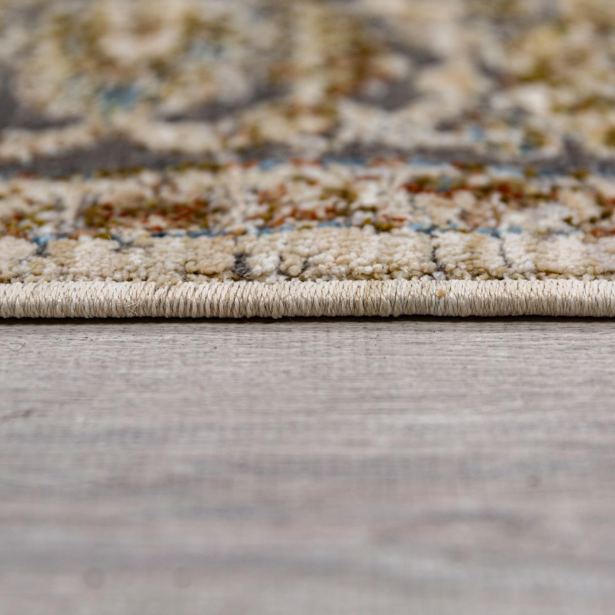 TEPPICH ADUR, im Vintage-Stil, Erdtöne-Grün, 60 x 230 cm - Grün, Textil (230/60cm) - KADIMA DESIGN