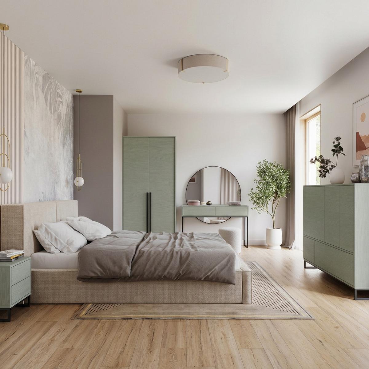 DREHTÜRENSCHRANK Giana mit 2 Türen, 105 cm, Eukalyptusfarbe - Eukalyptusholzfarben, Holzwerkstoff (105/217/65cm) - Beautysofa