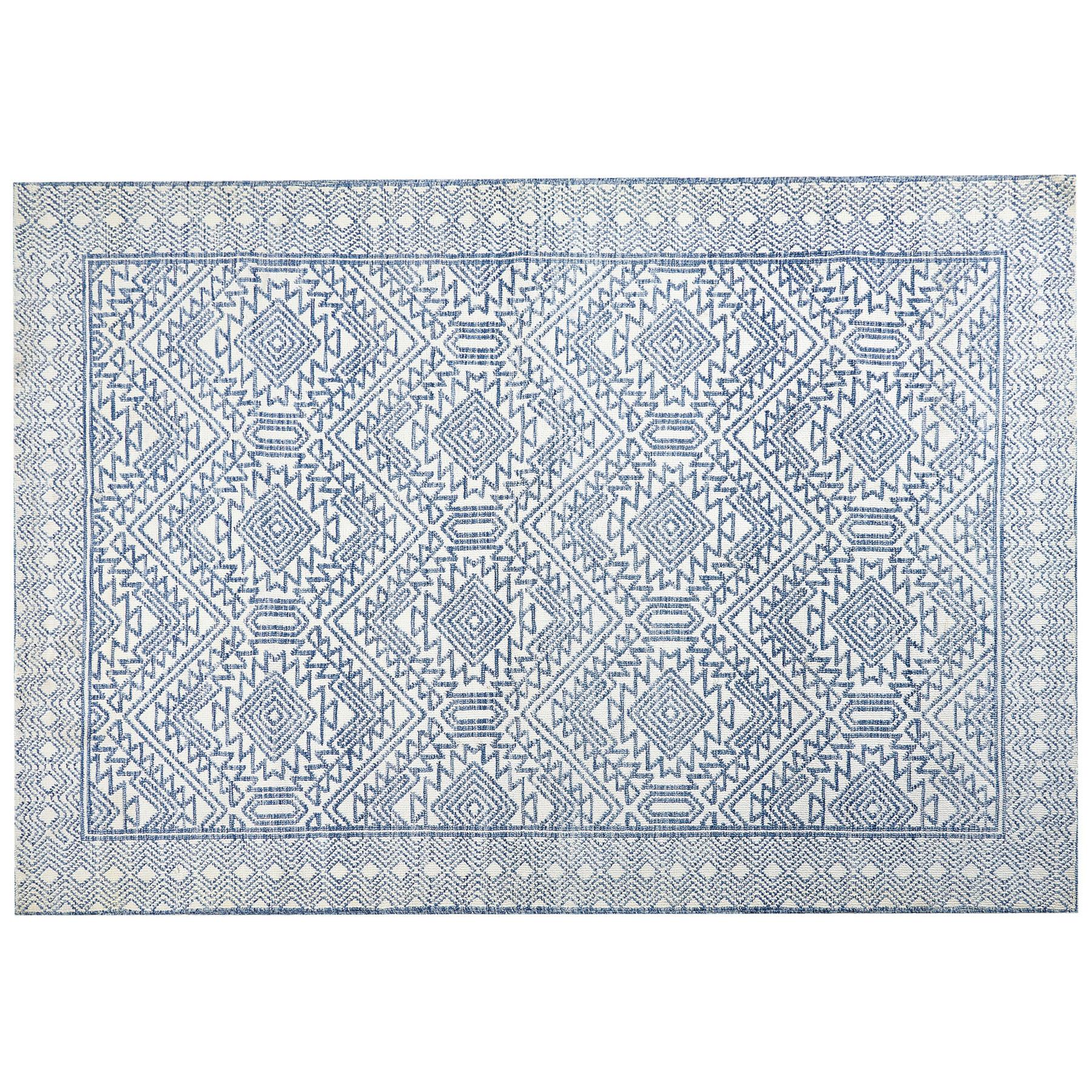 TEPPICH Blau 160/230 cm Kawas - Blau, Textil (160/230cm) - Beliani
