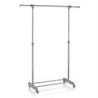 ROLLGARDEROBE SALA grau - Grau, Metall (93/96/44cm) - CARO-Möbel
