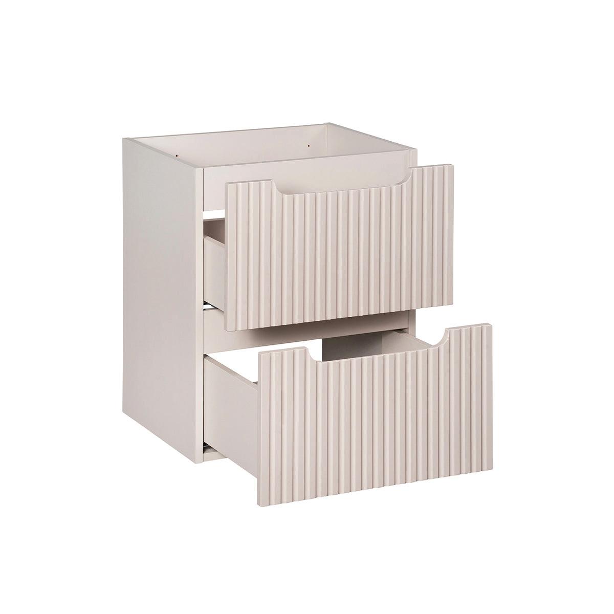WASCHTISCHUNTERSCHRANK 50cm Riva Kaschmir - Beige, Holzwerkstoff (50/57/40cm) - Petits-meubles