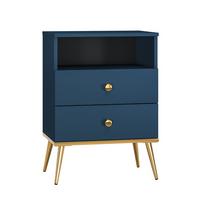 NACHTTISCH Thalia Blau - Blau, Holzwerkstoff (50/70/34cm) - Petits-meubles
