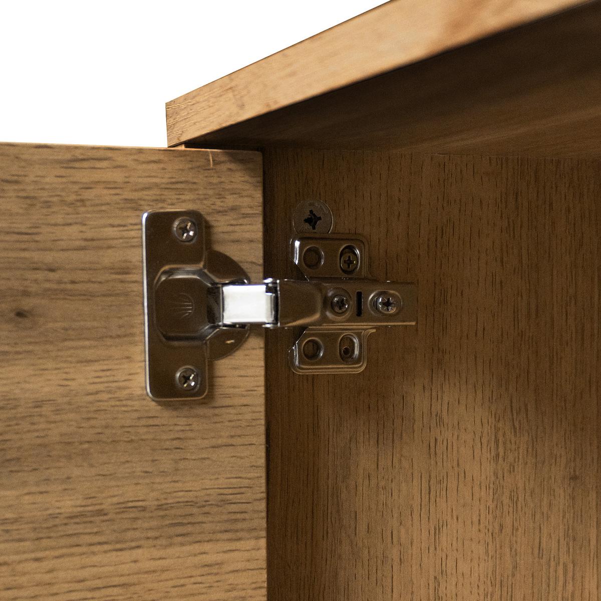 TV-SCHRANK Braun 160/35/45 cm - Weiß, Holzwerkstoff (36/45/161cm) - Urban Meuble