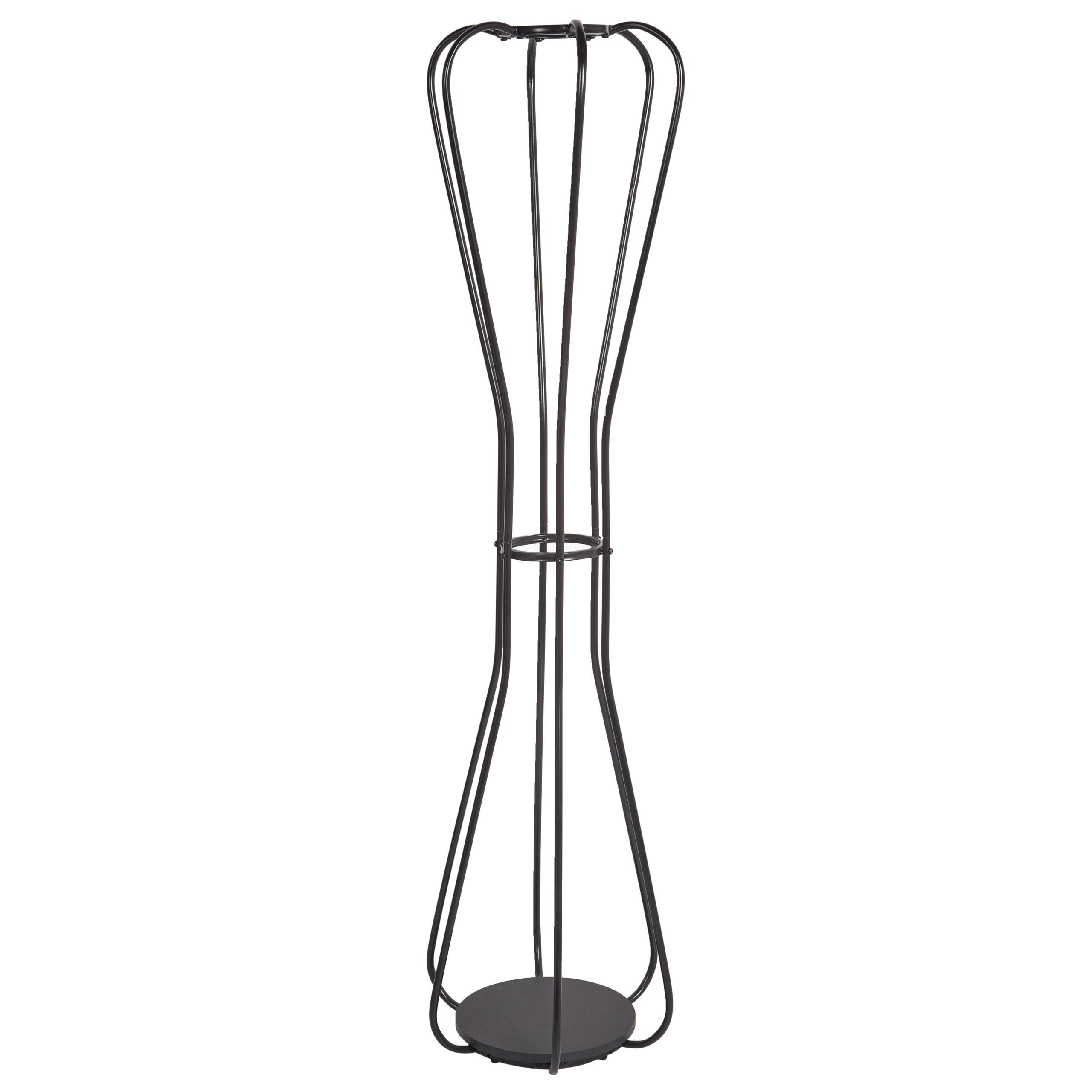 GARDEROBENSTÄNDER Metall schwarz 165 cm Ordway - Schwarz, Metall (42/165/42cm) - Beliani