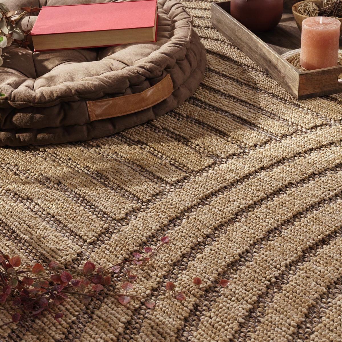OUTDOORTEPPICH, in Naturoptik, aus Polypropylen, Beige, 80 x 150 cm - Beige, Textil (150/80cm) - KADIMA DESIGN