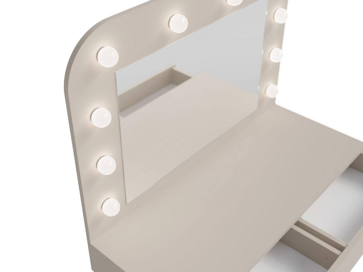 SCHMINKTISCH Cashmere Beige 101/143/43 - Kaschmir, Holzwerkstoff (101/143/43cm) - RAUMHIRSCH FURNITURE
