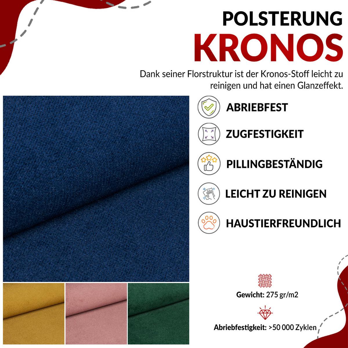 ECKSOFA Lang Velvet Grau - Braun/Grau, Holz/Textil (220/140cm) - MKS