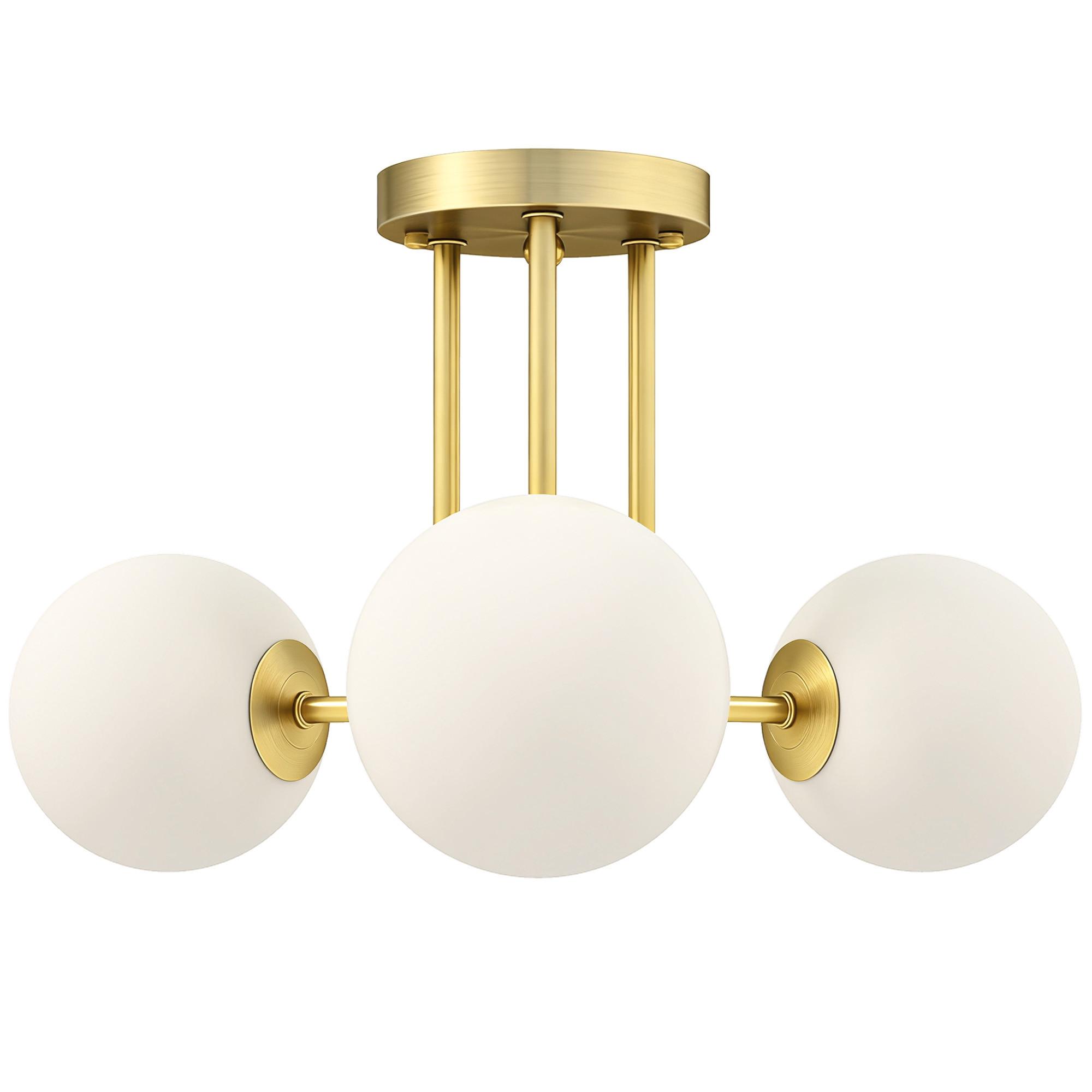 DECKENLEUCHTE Metall Kunststoff Gold - Goldfarben, Metall (42/42/26.5cm) - HOMCOM