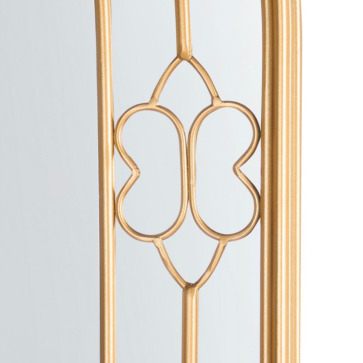 WANDSPIEGEL 66/98 cm Gold Mautre - Goldfarben, Metall (66/98/3cm) - Beliani