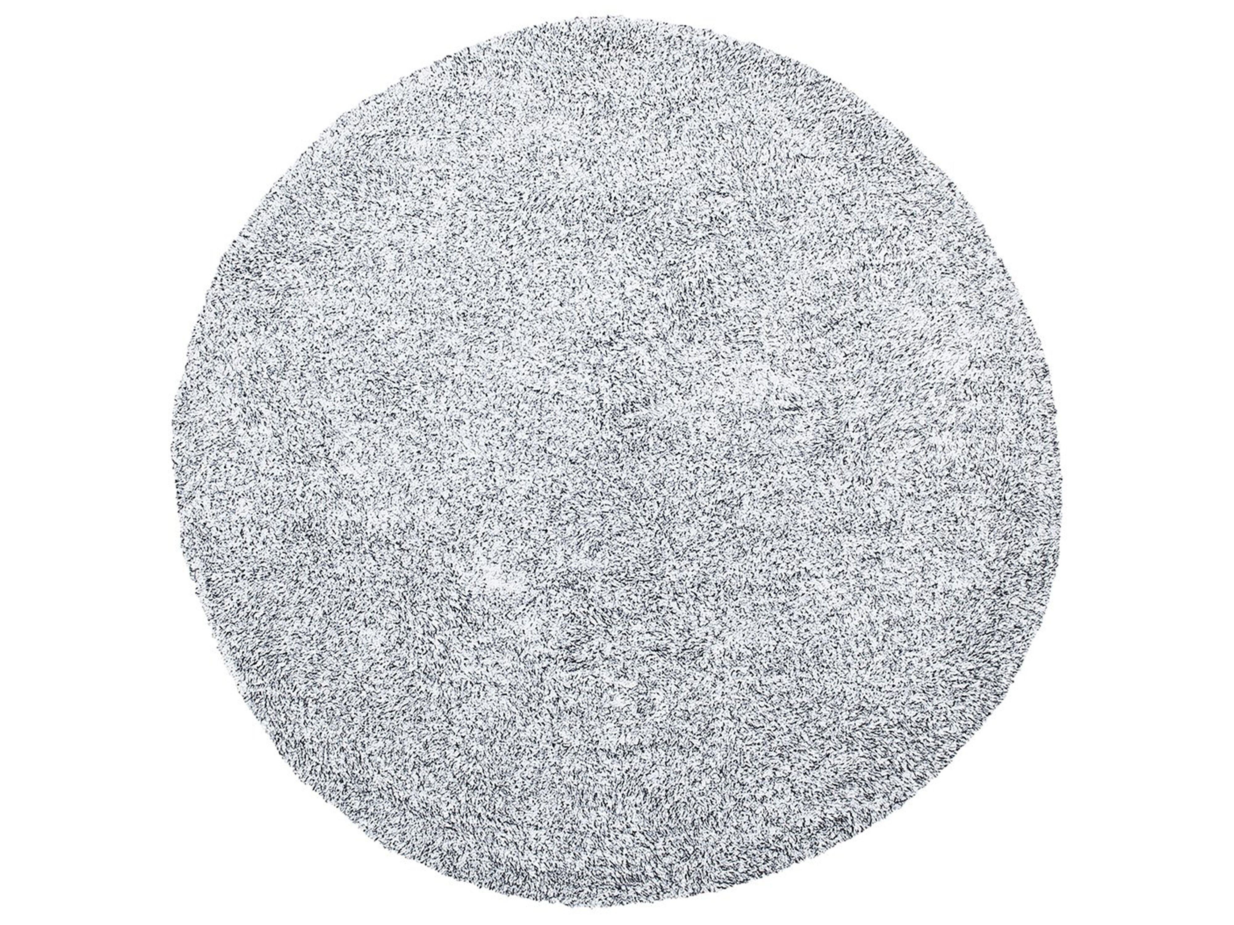 SHAGGY-TEPPICH Demre 140/140 cm - Schwarz, Kunststoff (140/140cm) - Beliani