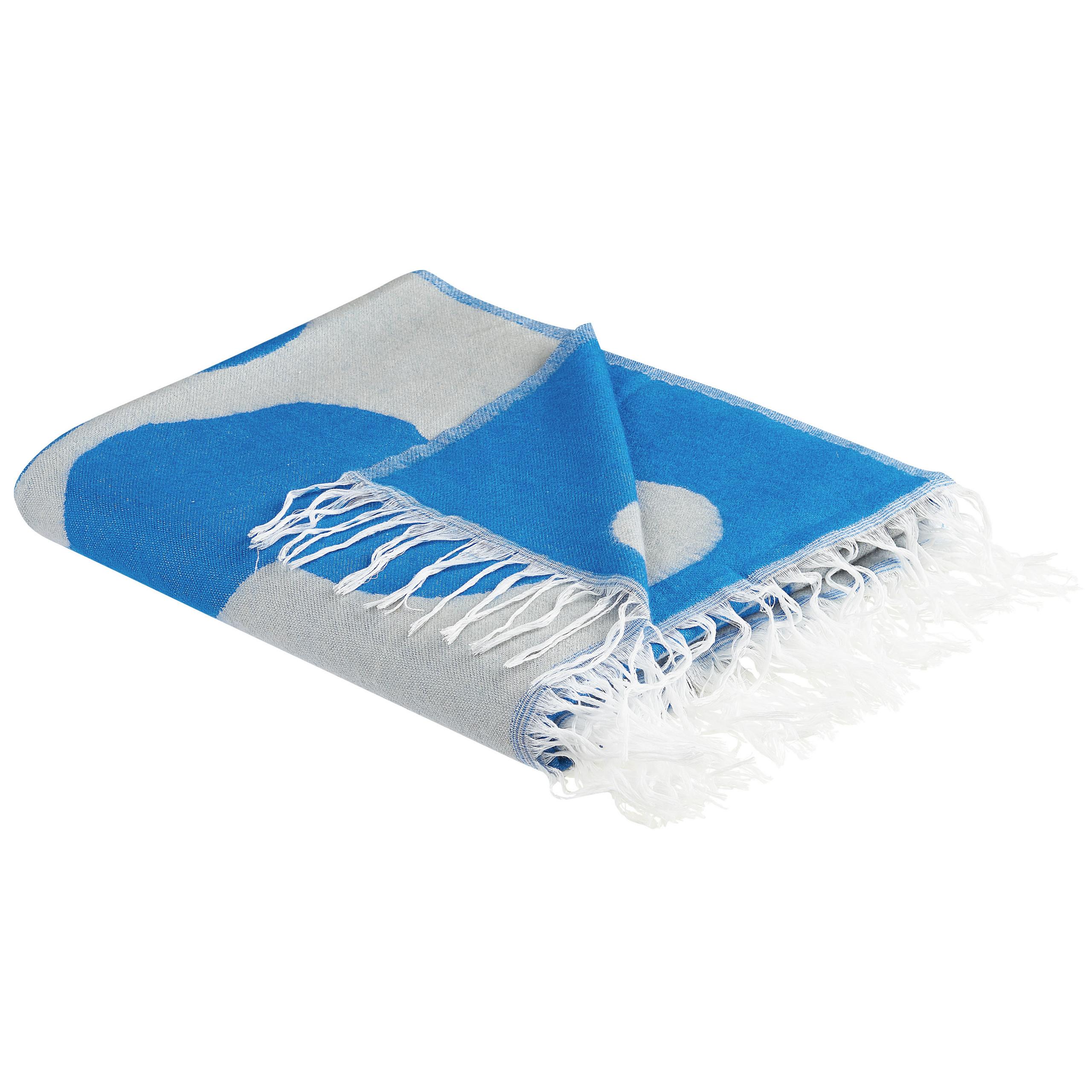 DECKE Blau Kihun 130/170 cm - Blau, Textil (130/170cm) - Beliani