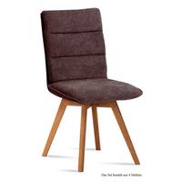 ESSZIMMERSTUHL (4er-Set) Dobra 47x92x60 Eiche geölt/Braun - Eichefarben/Braun, Kunststoff (60/92/47cm) - 58aufmkessel
