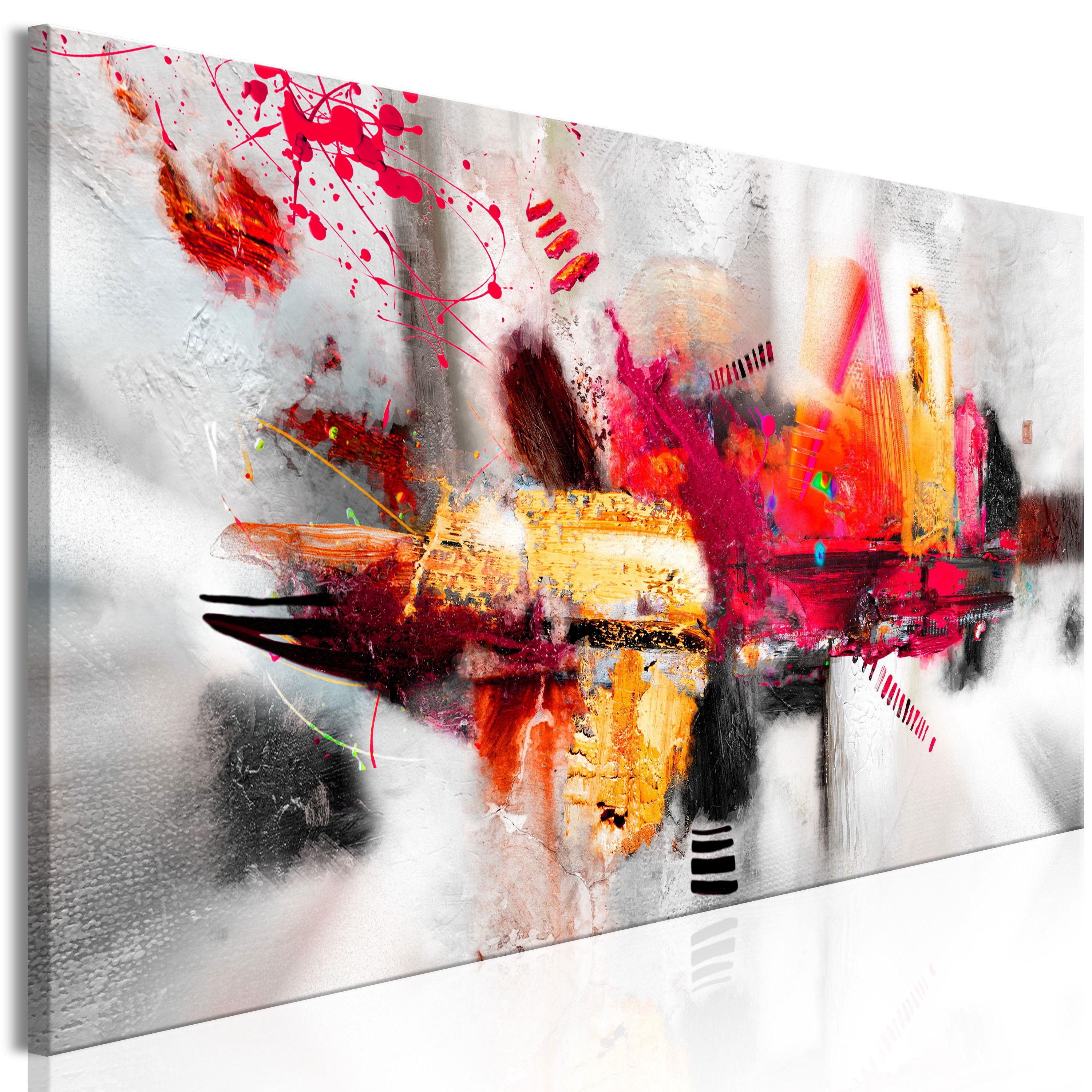 KUNSTDRUCK Bunt 90/30 cm - Multicolor, Textil (90/30cm) - KUNSTLOFT