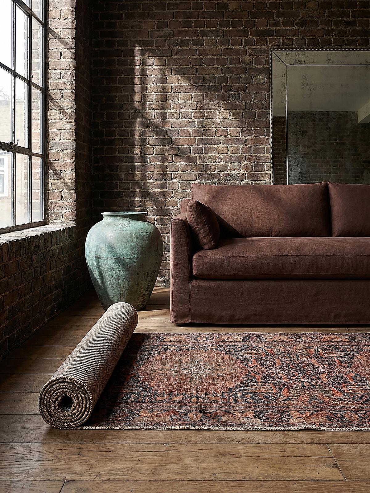 TEPPICH Waschbar HURST, orientalisch mit Medaillon, aus Polyester, Rot, 60 x 230 cm - Rot, Textil (230/60cm) - KADIMA DESIGN
