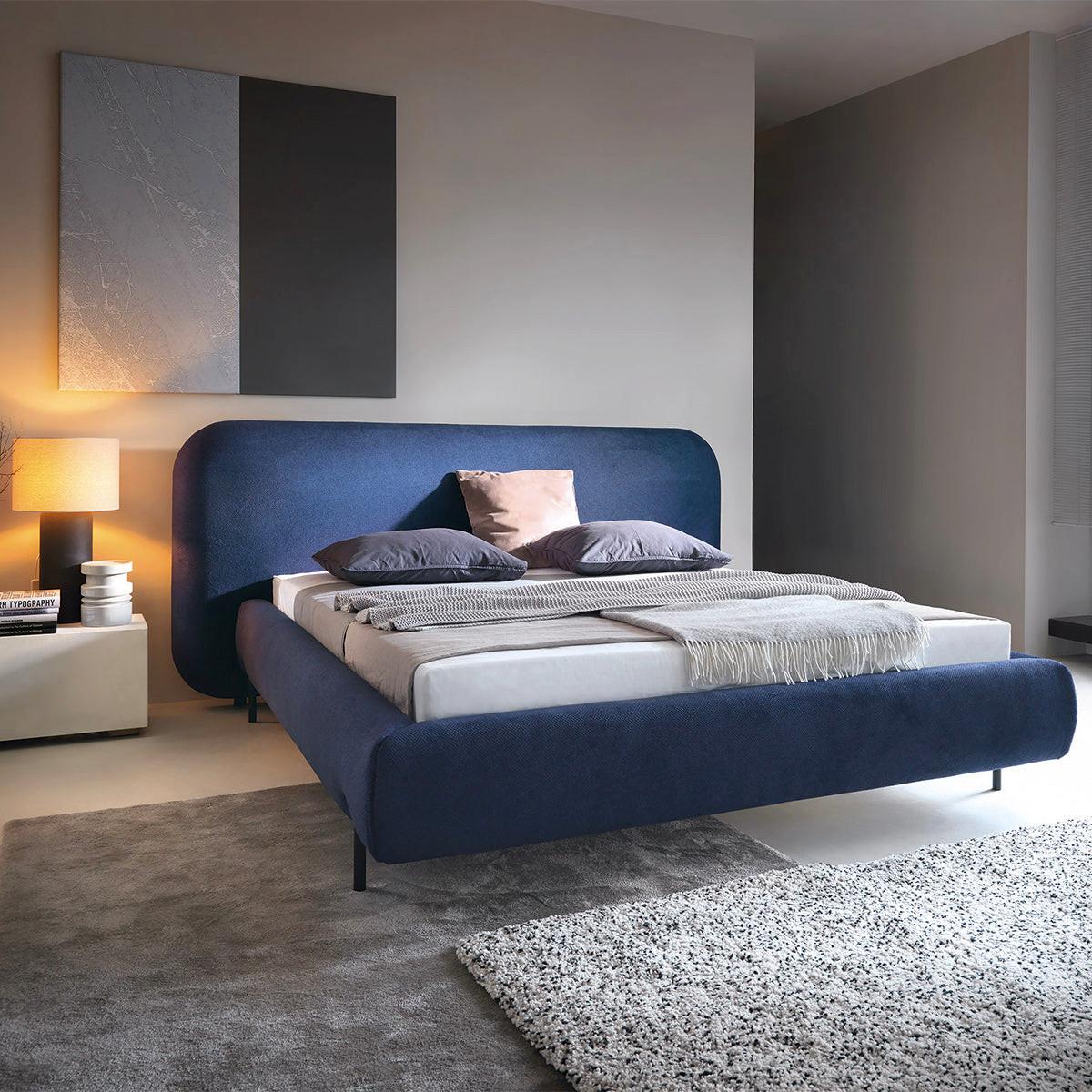 BOXBETT 160/200 Tobias Blau - Blau, Holz (160/200cm) - Petits-meubles