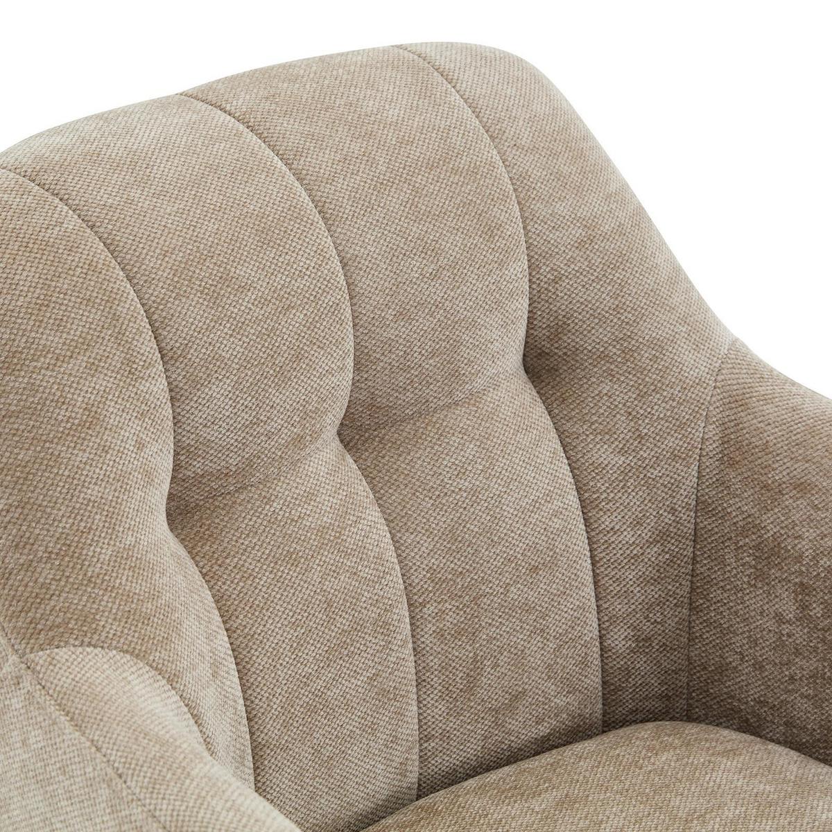 ESSZIMMERSTÜHLE SOMA 2er-Set hellbraun - Hellbraun, Textil (64/83/68cm) - IDIMEX