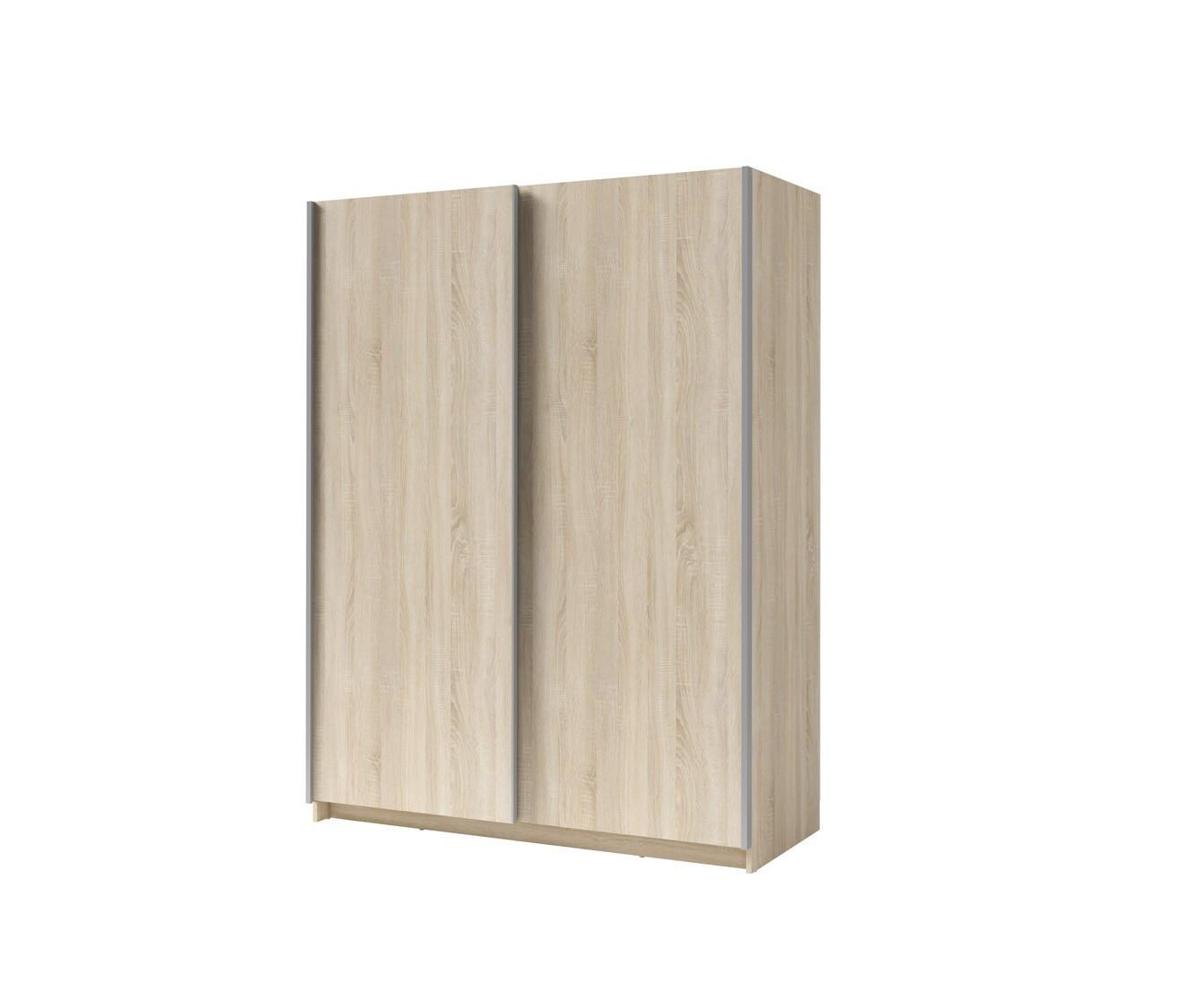 SCHWEBETÜRENSCHRANK ELRON 180,6/198,5/62cm 2-türig Sonoma Eiche - Sonoma Eiche, Holzwerkstoff (180.6/198.5/62cm) - MASSENO