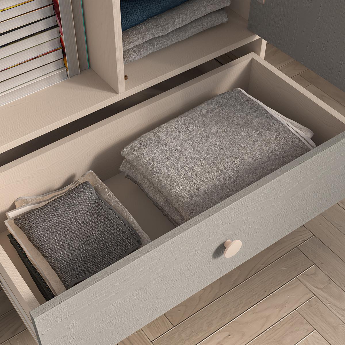 BÜCHERREGAL Alycia Beige - Grau - Holzeffekt - Grau, Holz (80/132/40cm) - Petits-meubles
