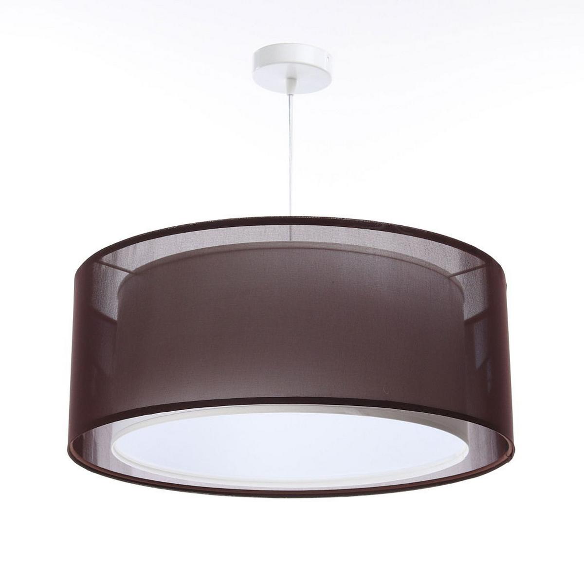 HÄNGELEUCHTE Weiß 60/22 cm - Weiß/Braun, Kunststoff (60/1.5/22cm) - ONZENO