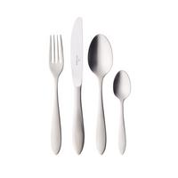 TAFELBESTECK GEBÜRSTET Arthur grau 24-tlg. - Grau, Metall - Villeroy & Boch