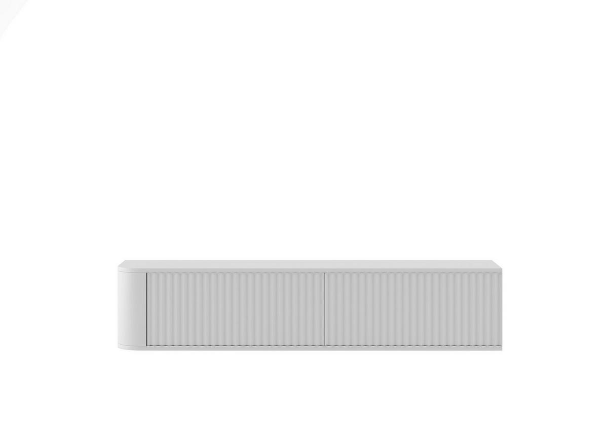 TV-LOWBOARD Aurora Weiß matt 140 cm - Weiß, Holzwerkstoff (140/30/35cm) - Meble Lindner