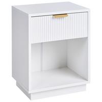 NACHTTISCH Weiß Summerville - Weiß, Holzwerkstoff (40/50/30cm) - Beliani