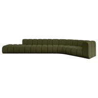 ECKSOFA modulares Sofa Tilmo-L2 - 490x194x70 cm Grün - Grün, Holzwerkstoff/Textil (490/194cm) - ALTDECOR