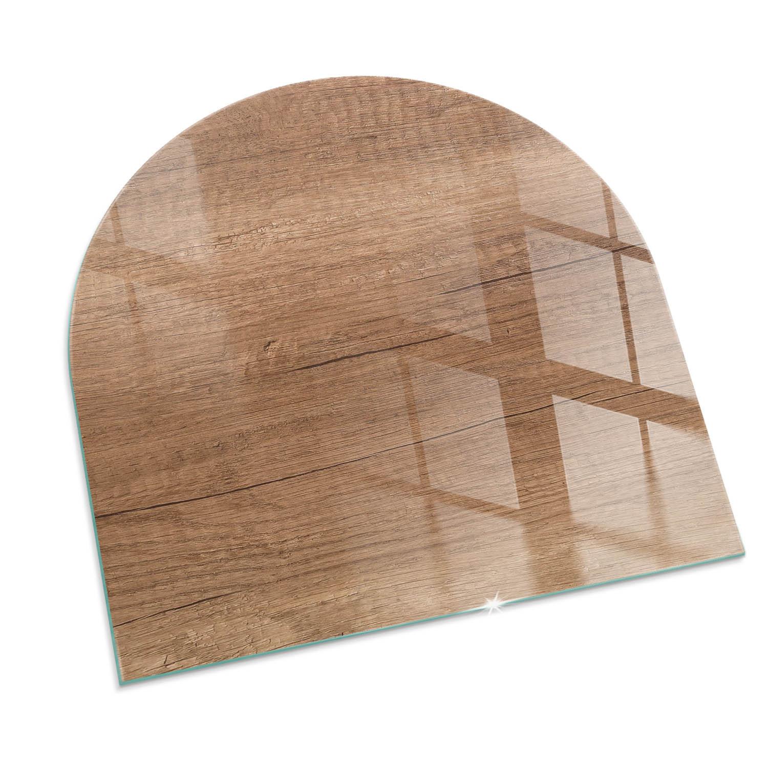 GLASPLATTE für Kamin 100x100 cm - Braun, Glas (100/100/0.4cm) - TULUP