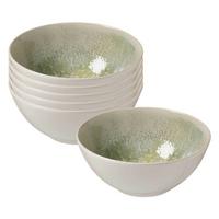 MÜSLISCHALEN Cecina Jade ø 16,5 cm 6er Set - Beige/Grün, Keramik (16.5cm) - Ritzenhoff Breker