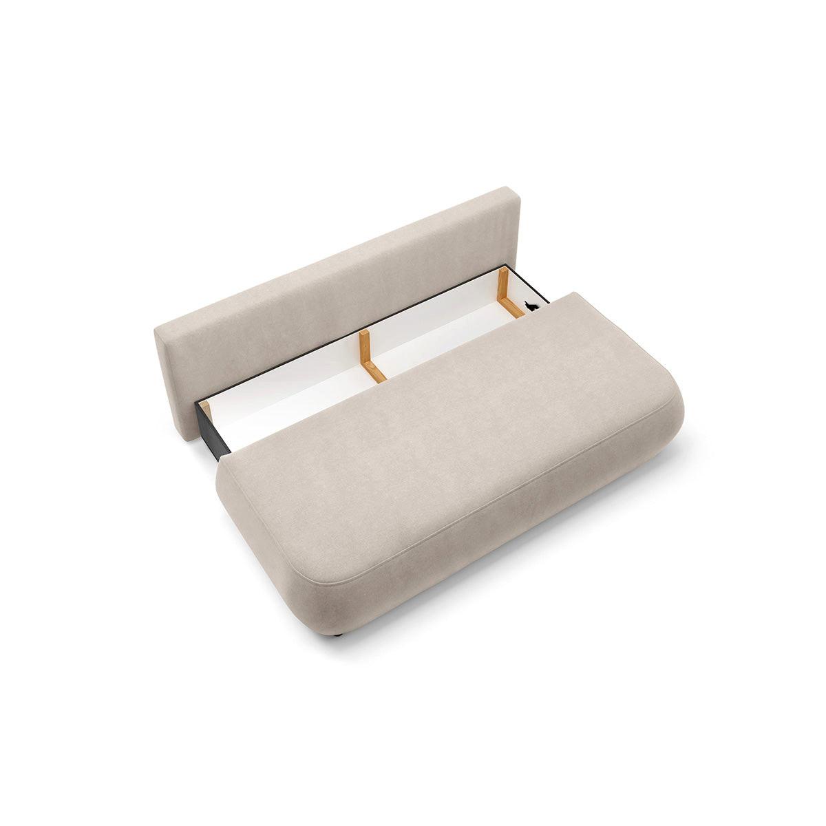 SOFA Antonio 3 Sitzplätze Beige - Beige, Holz (210/82/106cm) - Petits-meubles
