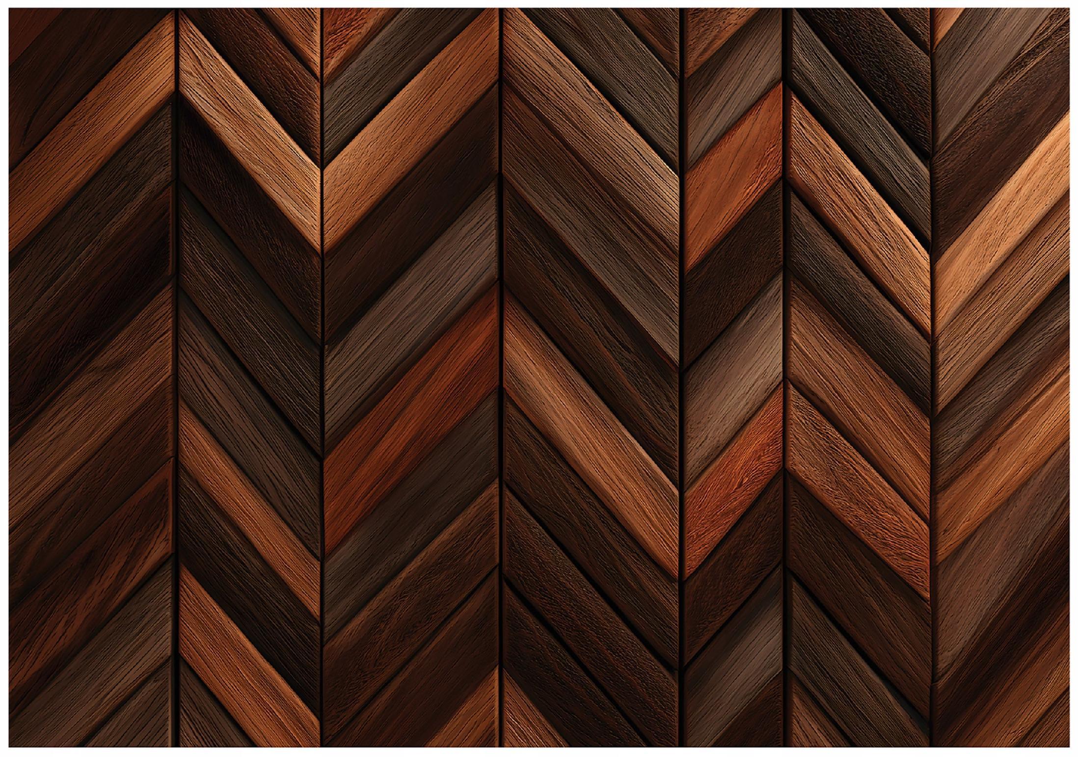 FOTOTAPETE Bretter Holz Braun 350x250 cm - Multicolor, Papier (350/250cm) - Wallarena