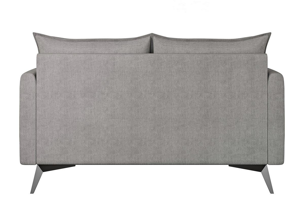 2-SITZER-SOFA Pulse Grau Luxusmicrofaser - Schwarz/Grau, Holz/Textil (138/86/91cm) - S-Style Möbel