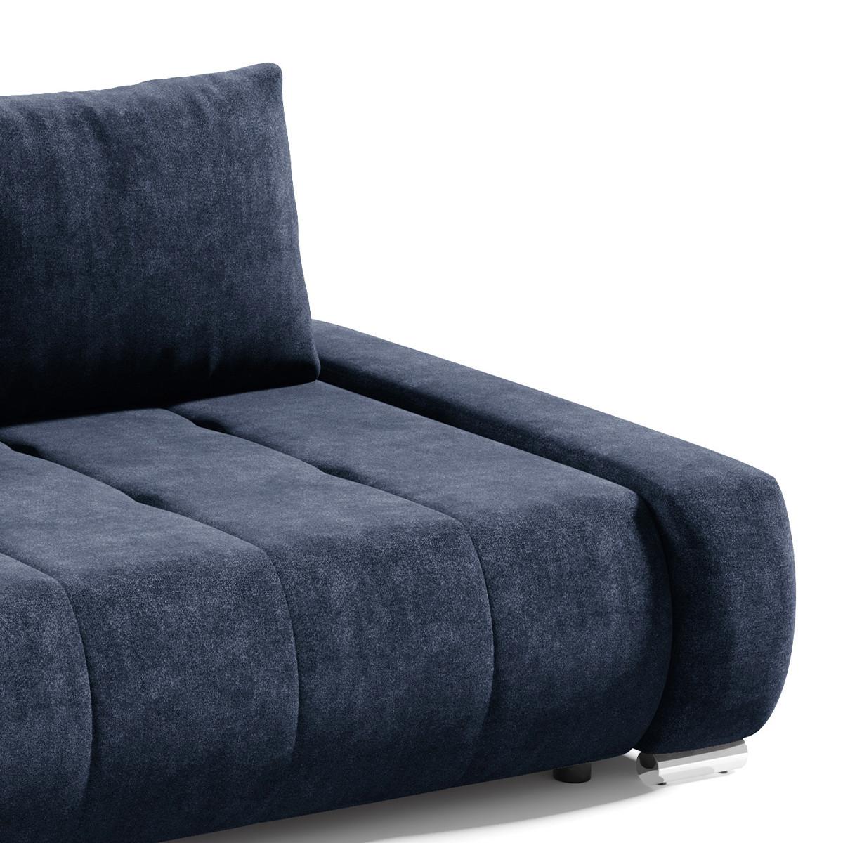 SCHLAFSOFA Jonas 3 Sitzplätze Marineblau - Dunkelblau, Holzwerkstoff (240/85/110cm) - Petits-meubles