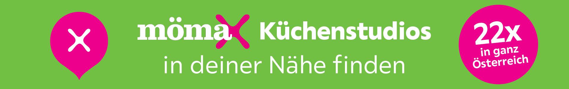 Grüner Teaser, mömax Küchenstudios in deiner Nähe finden, 22x in ganz Österreich