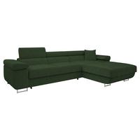 ECKSOFA Torezio Mini Cord, Seite: Rechts - Grün, Holz/Textil (280/170cm) - MIRJAN24