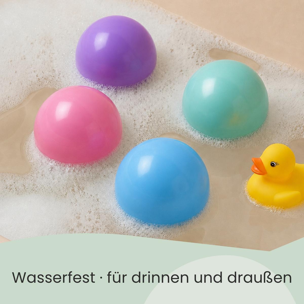 BÄLLEBAD-BÄLLE 100 Stück, Macaron, 5.5cm - Multicolor, Kunststoff (5.5/5.5/5.5cm) - Littletom