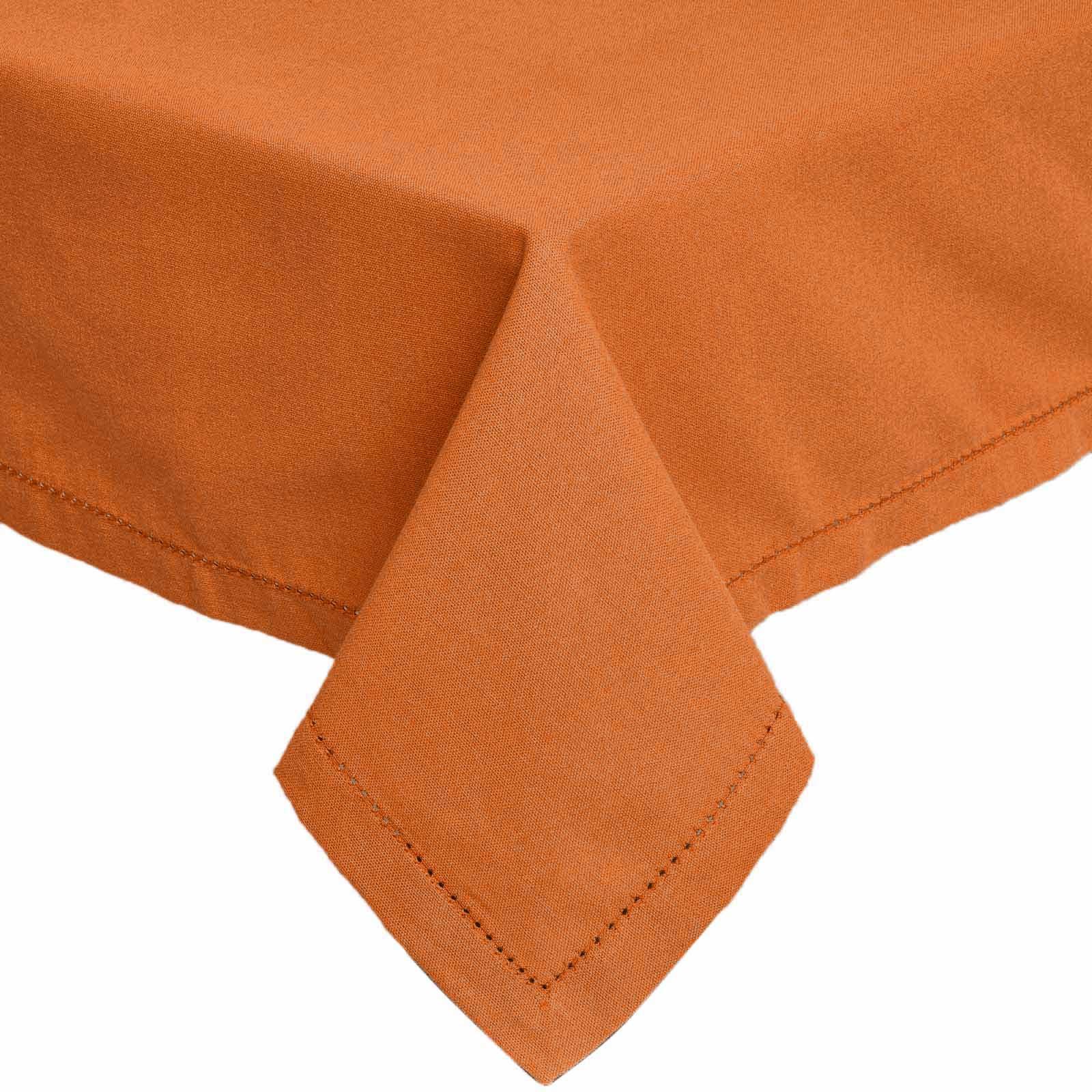 TISCHDECKE terrakotta 137/178 cm, 100% Baumwolle - Terracotta, Textil (137/178cm) - Homescapes