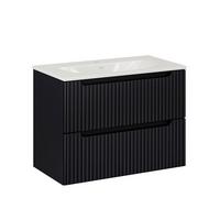 WASCHTISCH 80cm Riva Schwarz - Schwarz, Holzwerkstoff (80/57/40cm) - Petits-meubles