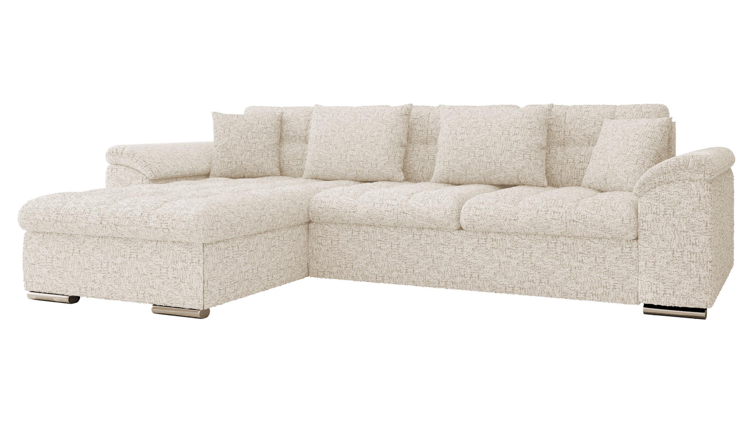 ECKSOFA Diana, Seite: Links - Sandfarben, Holz/Textil (280/160cm) - MIRJAN24