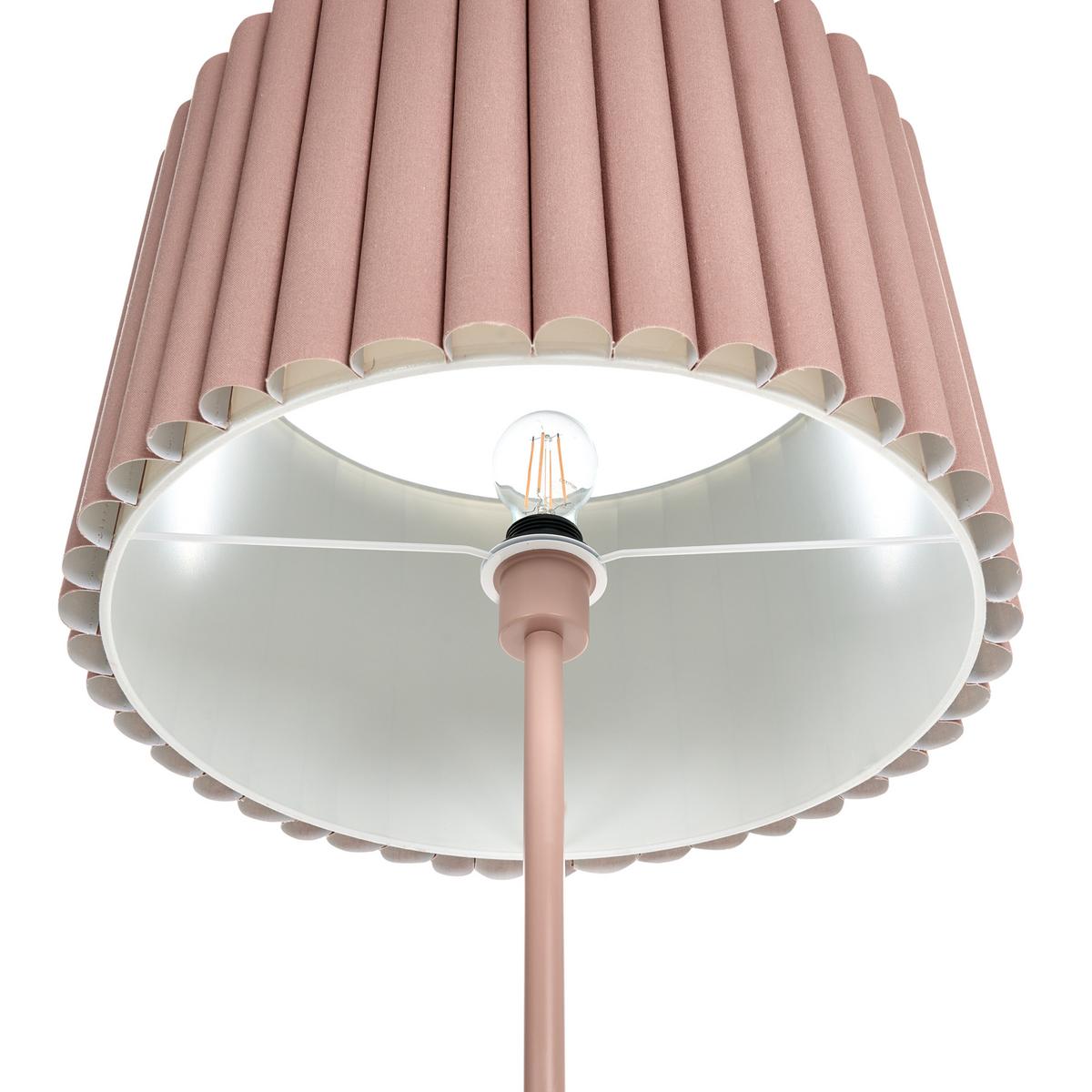 STEHLAMPE Hellbraun Lourens - Braun, Metall (47/47/155cm) - Beliani