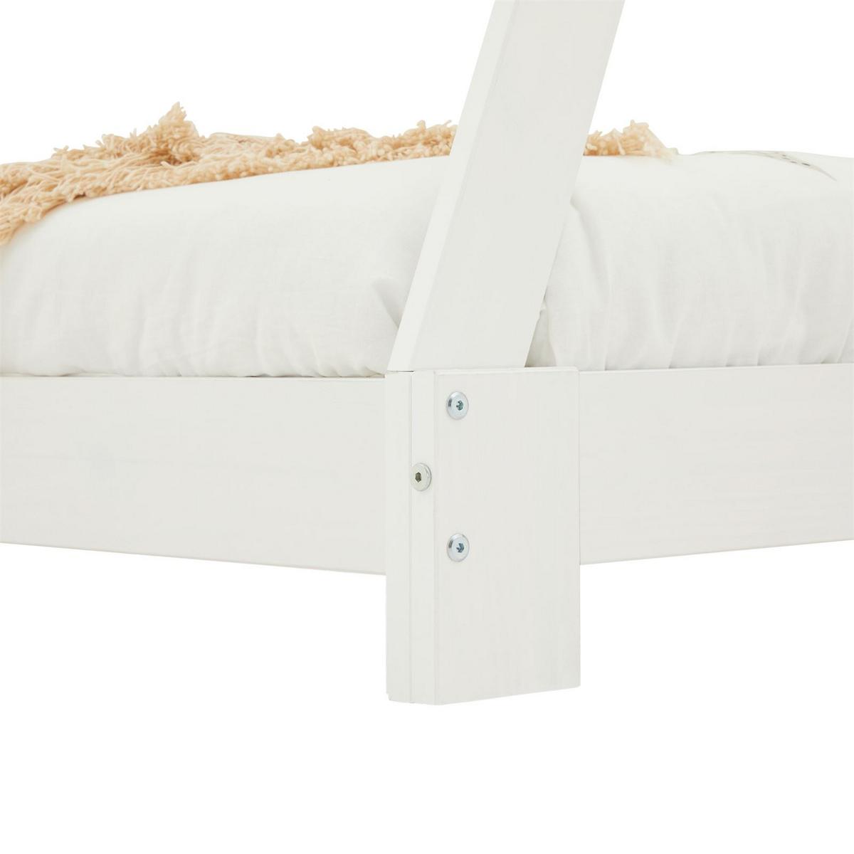 TIPIBETT ELIN 90X200 CM - Weiß, Holz (95/167/205cm) - IDIMEX