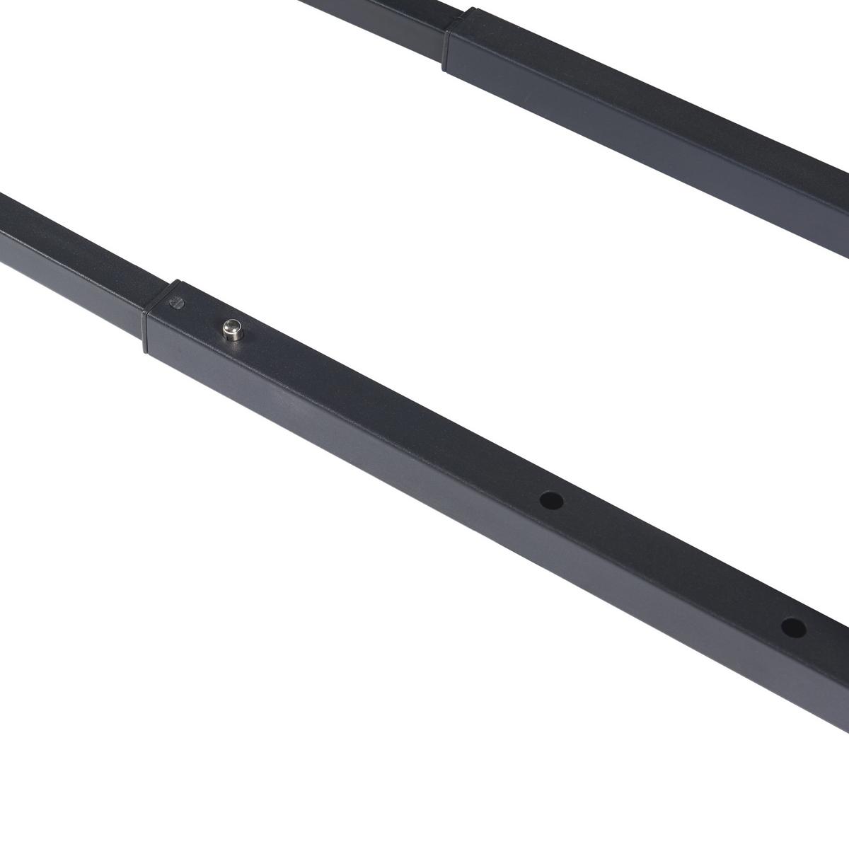 KAMINHOLZREGAL Kasan - Schwarz, Metall (100/150/25cm) - [en.casa]