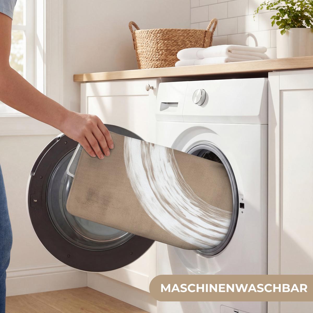 WC-VORLEGER Farbe - Braun - Japandi WC Teppich 40x60 cm - Mokka, Textil (40/1cm) - OnlyWow