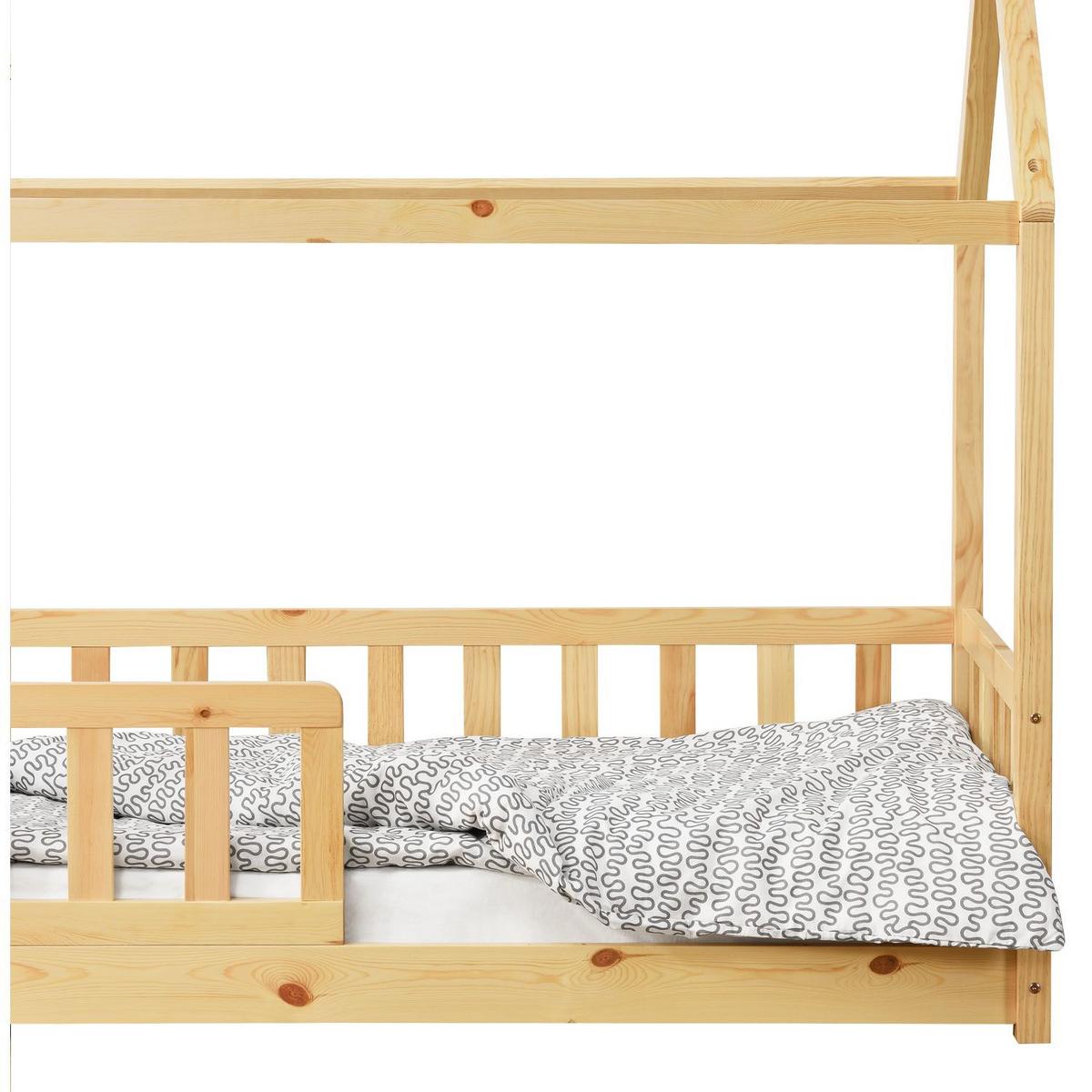 KINDERBETT Marli natur 80x160 cm - Naturfarben, Holz (80/160cm) - Juskys