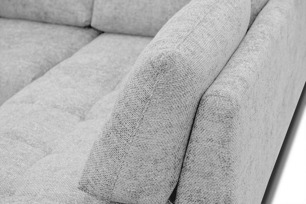 ECKSOFA SALVINI 5-Sitzer, hellgrau - Hellgrau/Schwarz, Holzwerkstoff/Textil (292/158cm) - Wozimo