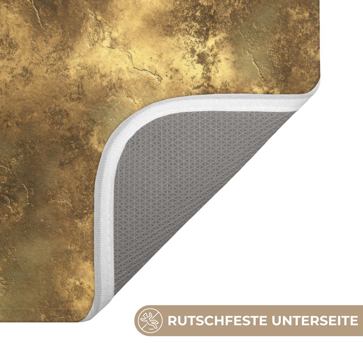 WC-VORLEGER Antik - Metallic-Look - Gold WC Teppich 40x60 cm - Goldfarben, Textil (40/1cm) - OnlyWow