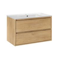WASCHTISCH 81cm Holz - Braun, Holzwerkstoff (81/52/46cm) - Petits-meubles