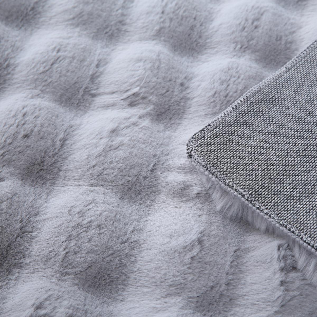 HOCHFLORTEPPICH Waschbar NAUDERS, einfarbig, Silber, 140 x 200 cm - Silberfarben, Textil (200/140cm) - KADIMA DESIGN